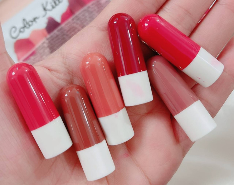 پک رژ انگشتی کپسولی مینی 6تایی